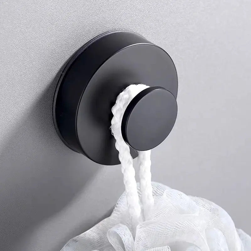  Black Suction Cup Hook for Kitchen and Bathrooms