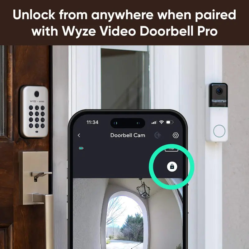 Wyze Lock Bolt (Fingerprint Lock With Bluetooth features and a Padlock) 