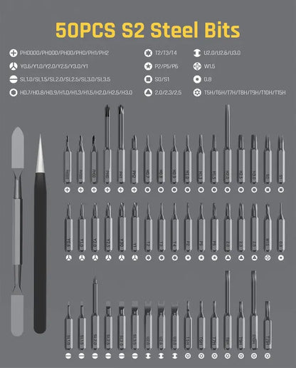 Mini electric Screw driver (50 in 1 bits)