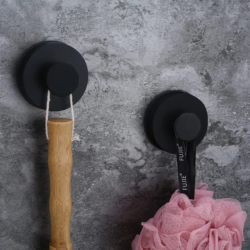  Black Suction Cup Hook for Kitchen and Bathrooms