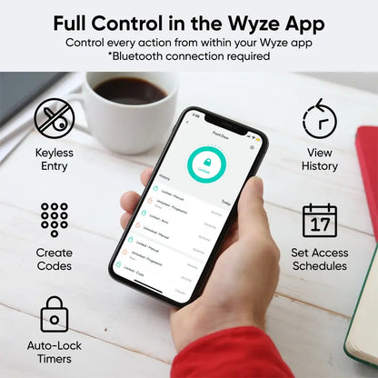 Wyze Lock Bolt (Fingerprint Lock With Bluetooth features and a Padlock) 