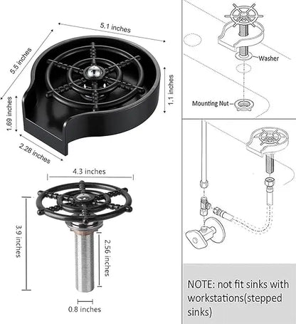 Stainless Steel Cup Washer for Sink (high pressure 