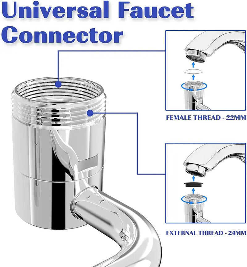 Rotating Faucet Extender Aerator (1080 degree rotation)